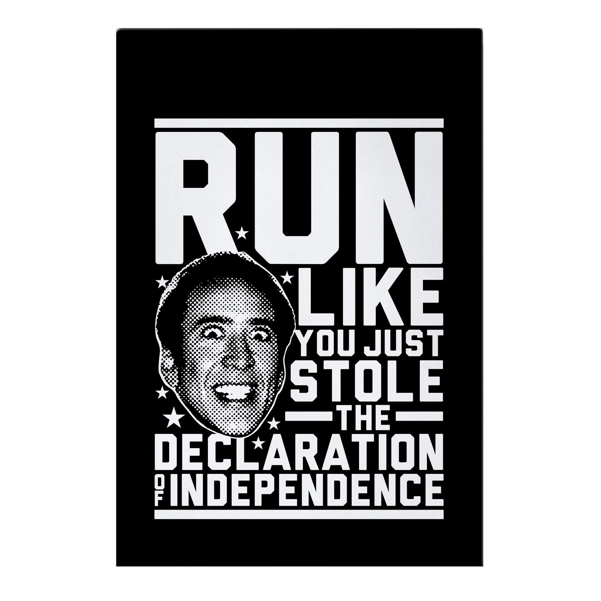 Run Like Nick Cage Garden Flag